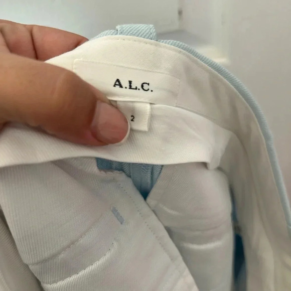 A.L.C  wide walker pants turquoise size 2 - Picture 7 of 8